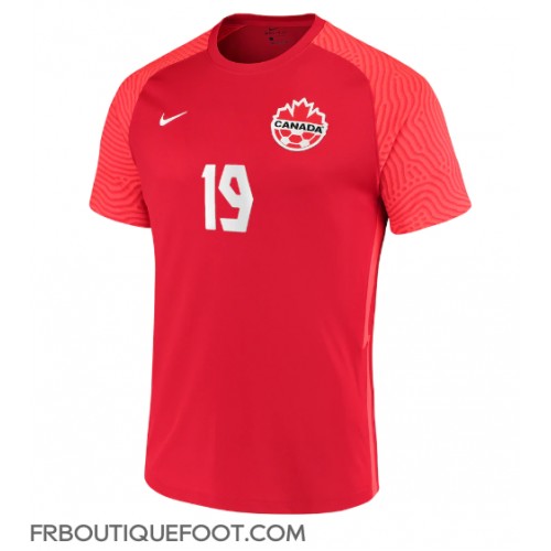 Maillot de foot Canada Alphonso Davies #19 Domicile vêtements Monde 2022 Manches Courtes